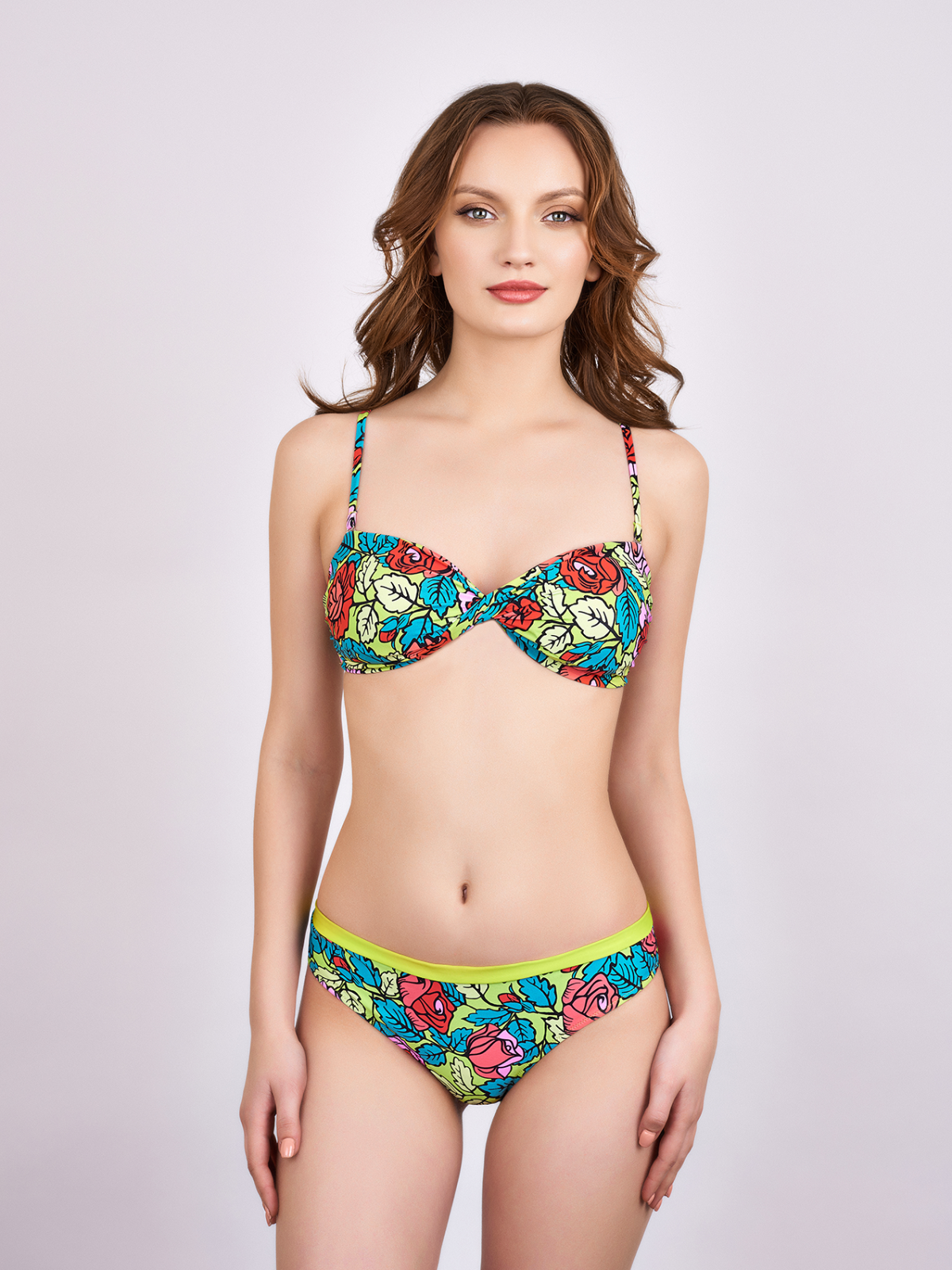 Chilot costum de baie Milavitsa "Purple Floral"