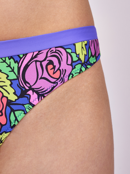 Chilot costum de baie Milavitsa "Purple Floral"