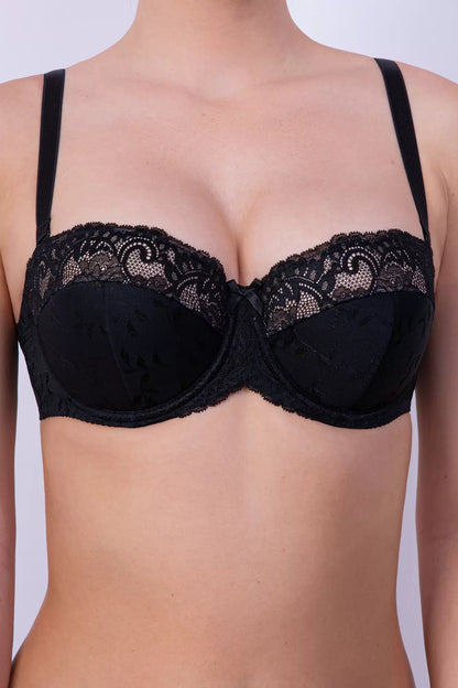 Sutien Balconette Cupa Dublata si Bretele Detasabile Milavitsa